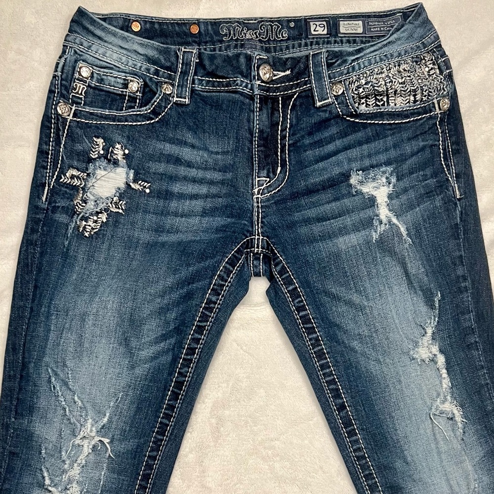 Miss Me Signature Skinny Jeans Womens size 29 inseam 31